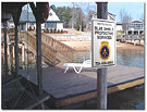 Signs standard for protected properties.